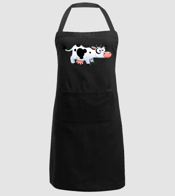 Cow model negru pe tricou