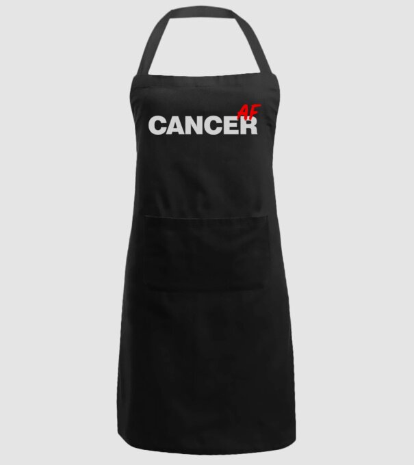 CANCER as fuck model negru pe tricou