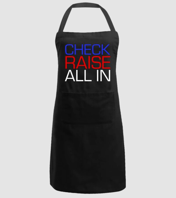 Check Raise model negru pe tricou