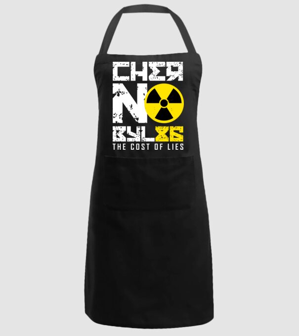 'Chernobyl ''86 3 culori' model negru pe tricou