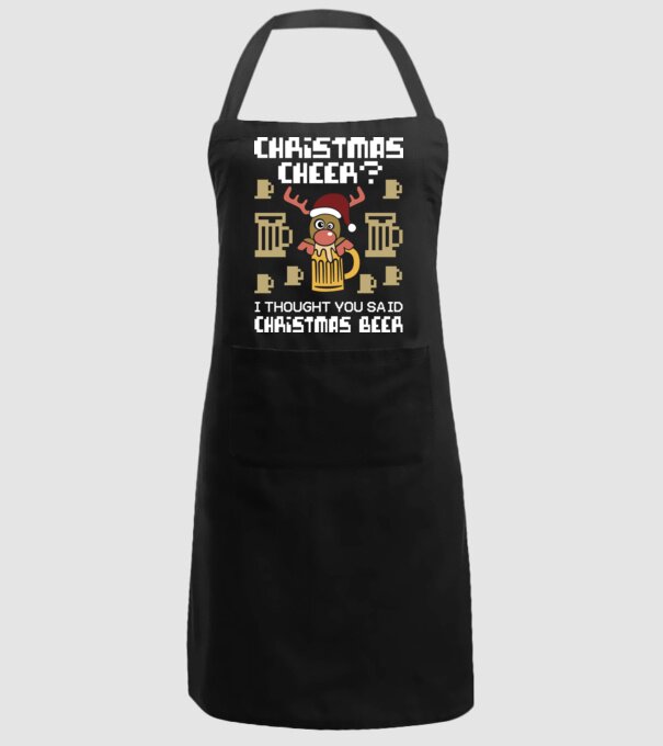 Christmas beer pulovăr urât model negru pe tricou