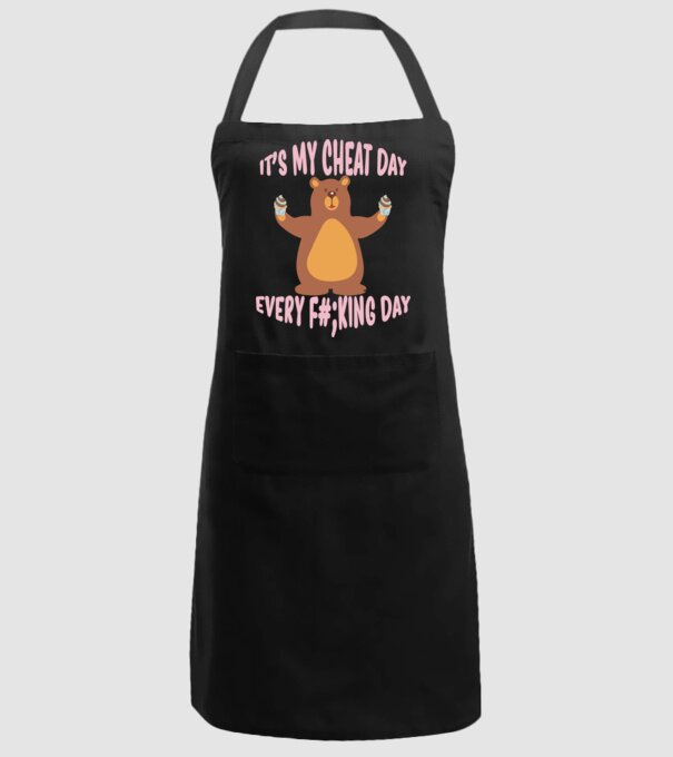 Urs trișor model negru pe tricou