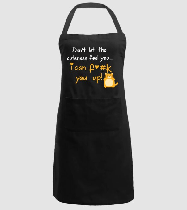 Cuteness model negru pe tricou