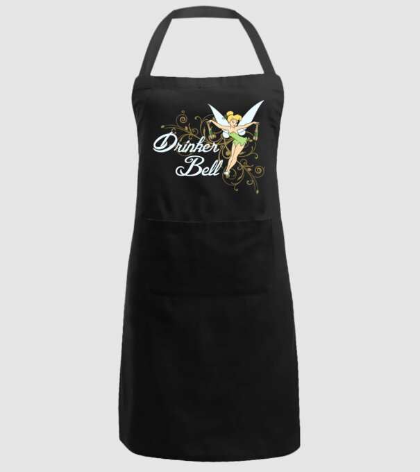 Drinkerbell model negru pe tricou