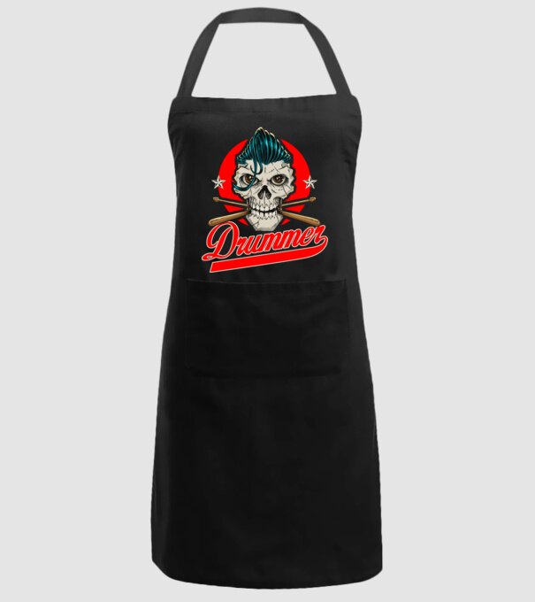 Drummer model negru pe tricou