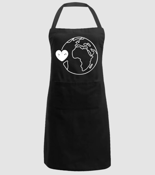 EarthLogo model negru pe tricou