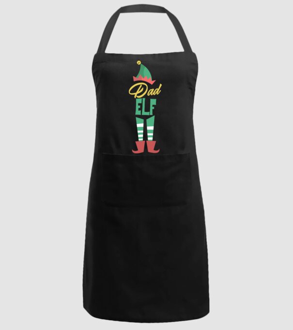 Elf family dad model negru pe tricou