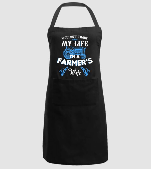 'Farmer''s wife' model negru pe tricou