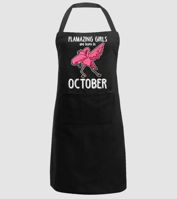Flamazing girls are born in october model negru pe tricou