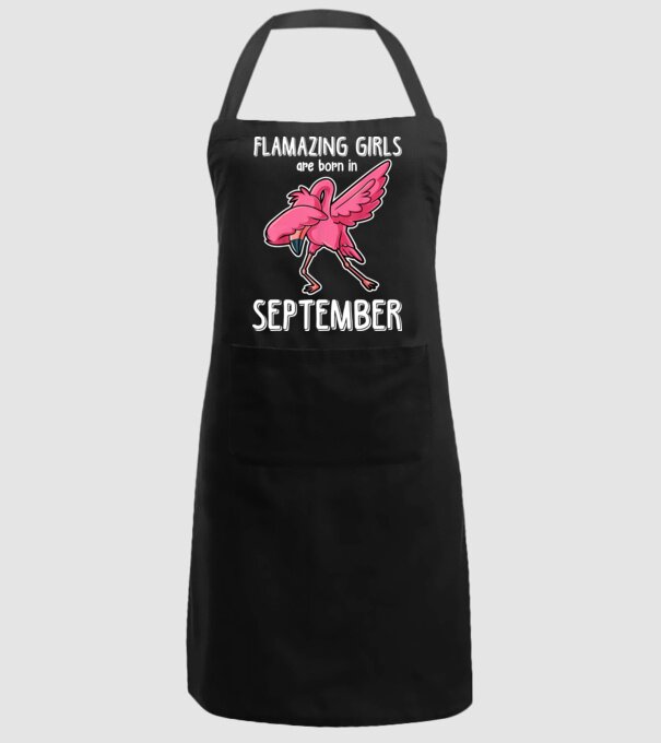 Flamazing girls are born in september model negru pe tricou