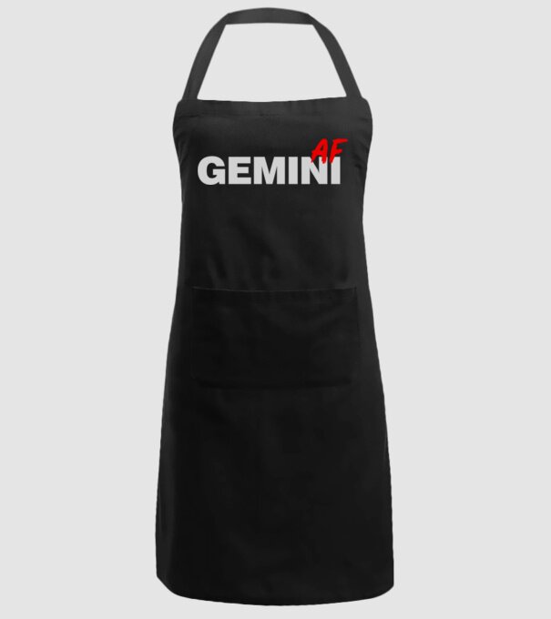 GEMINI as fuck model negru pe tricou