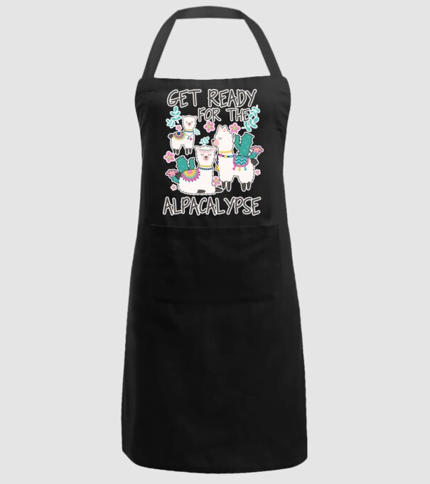 Get ready for the alpacalypse model negru pe tricou
