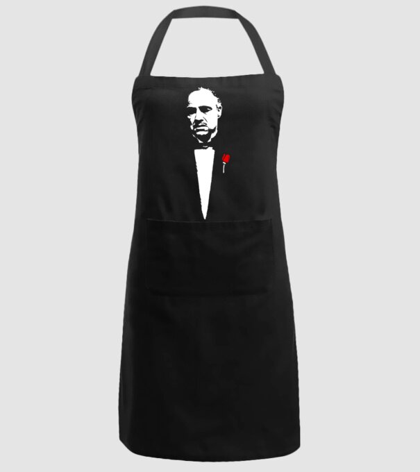 godfather cu trandafir model negru pe tricou