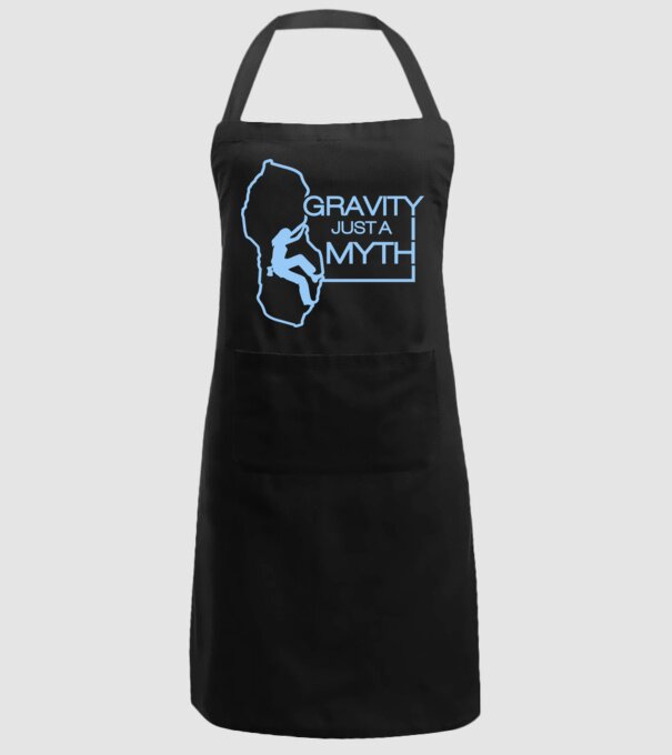Gravity just a myth model negru pe tricou