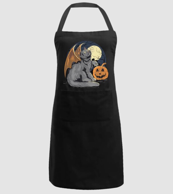 Halloween cica model negru pe tricou