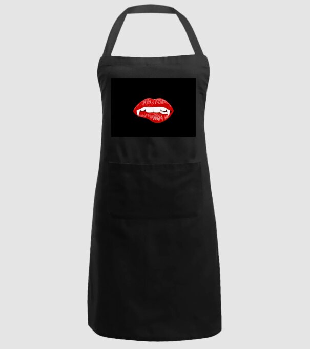 HALLOWEEN gură de vampir model negru pe tricou
