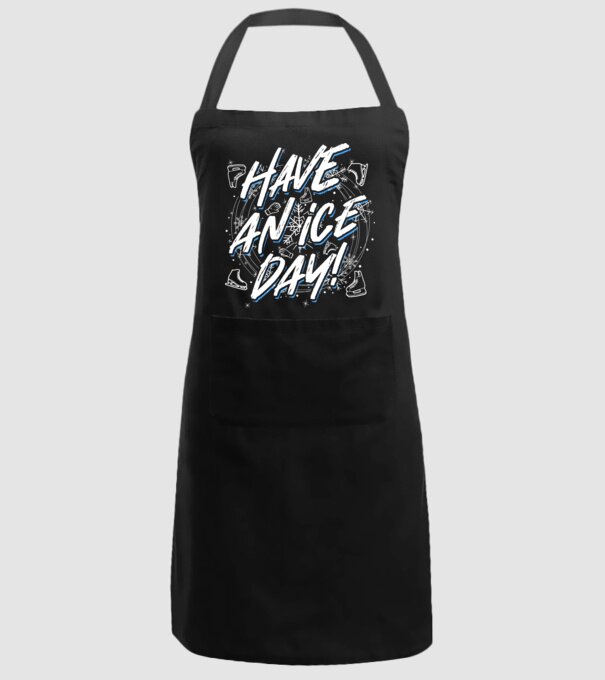 Have an ice day model negru pe tricou