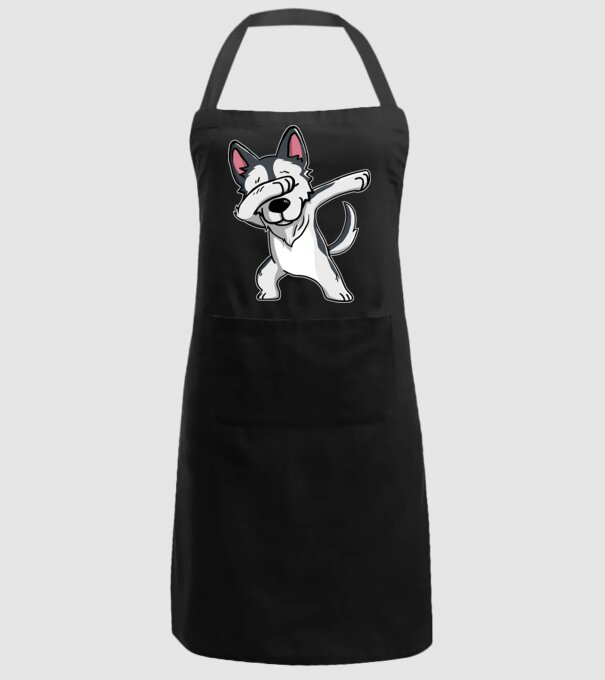 Husky DAB model negru pe tricou