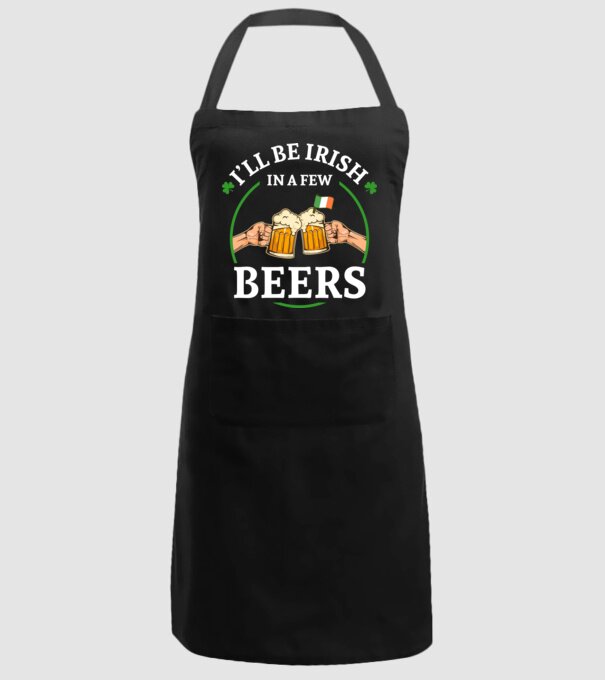 'I''ll be irish' model negru pe tricou