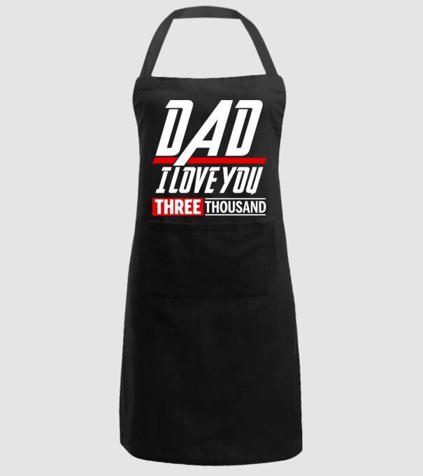 I love you three thousand model negru pe tricou