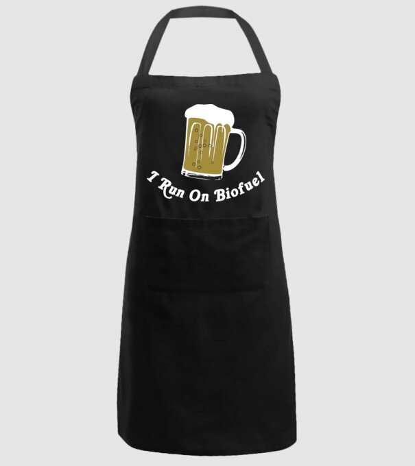 I Run On Biofuel model negru pe tricou