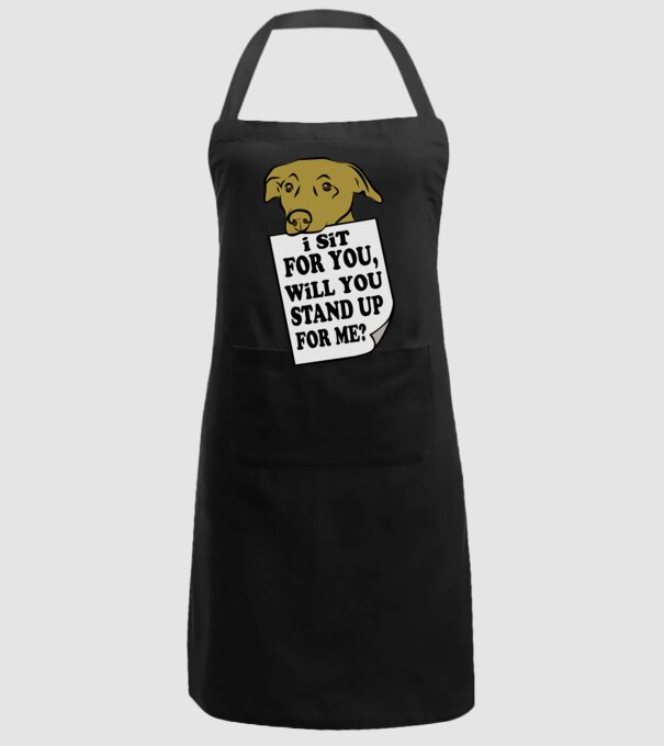 I sit for you model negru pe tricou
