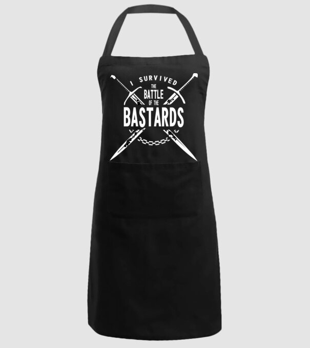 I survived the battle of the bastards model negru pe tricou