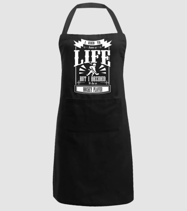 I used to have a life HOCHEIST model negru pe tricou