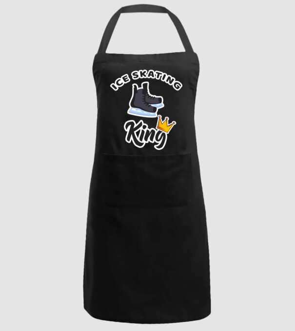 Ice skatin King model negru pe tricou