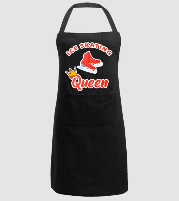 Ice skatin Queen model negru pe tricou