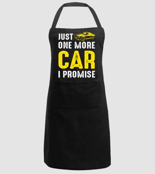 Just one more car I promise model negru pe tricou