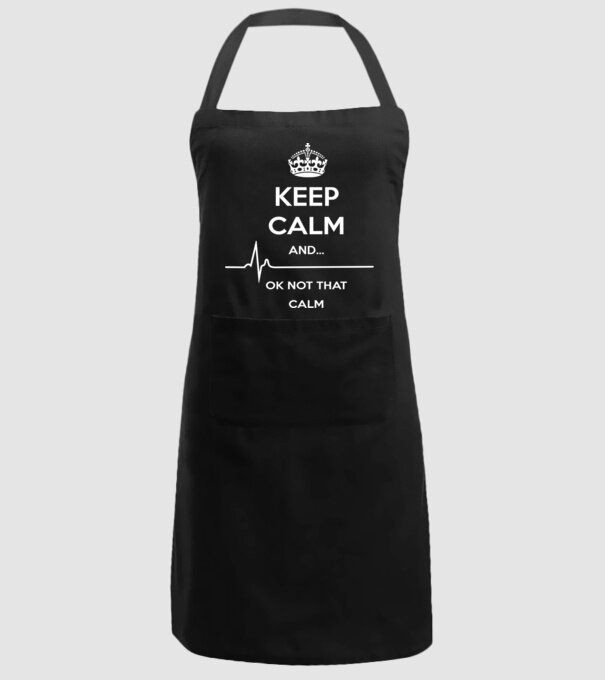 Kepp Calm....ok not that calm model negru pe tricou