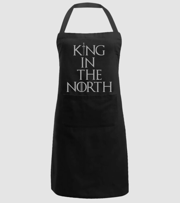 King in the North model negru pe tricou