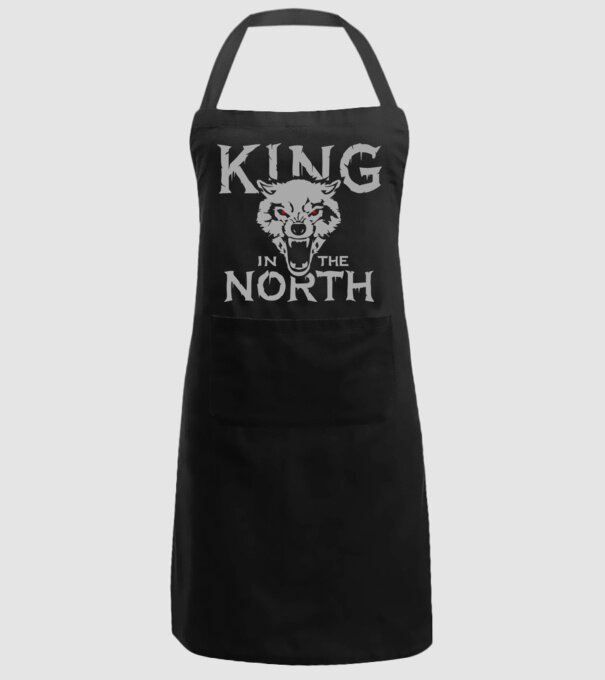 King In The Noth model negru pe tricou