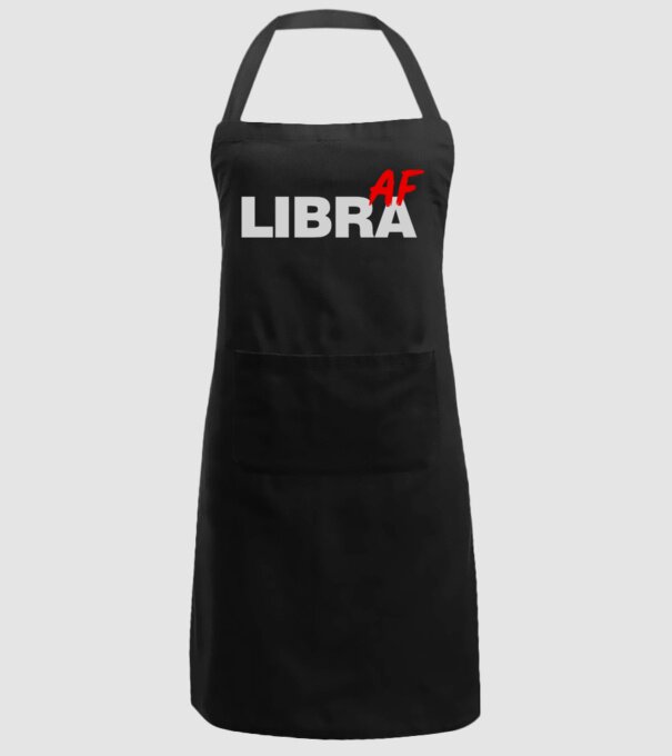 LIBRA as fuck model negru pe tricou