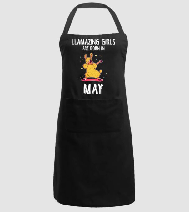 Llamazing girls are born in may model negru pe tricou