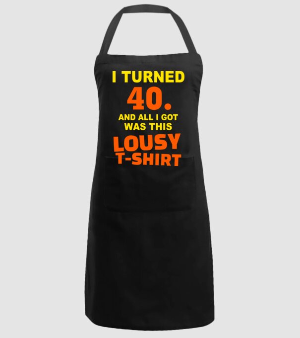 Lousy T-shirt 40 model negru pe tricou