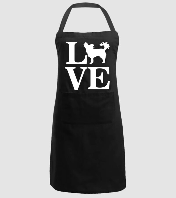 LOVE CHIHUAHUA model negru pe tricou