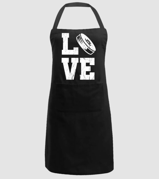 Love hockey model negru pe tricou