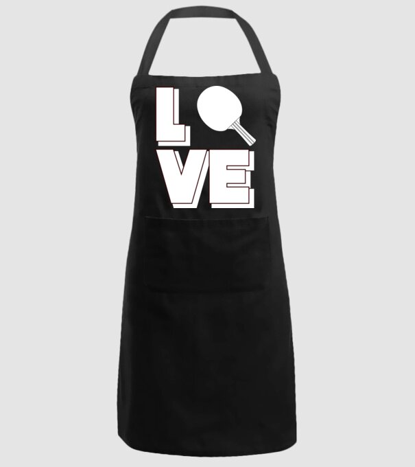 Love pingpong model negru pe tricou