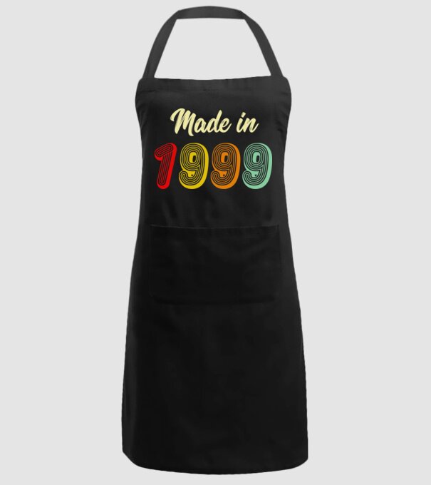 made in 1999 retro model negru pe tricou