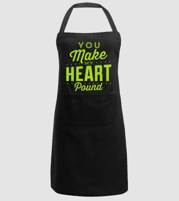 Make my heart model negru pe tricou