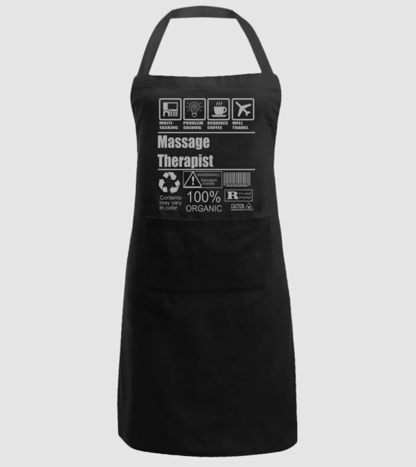 Massage Theraphist model negru pe tricou