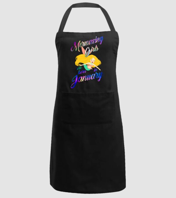 Mermazing girls are born january model negru pe tricou