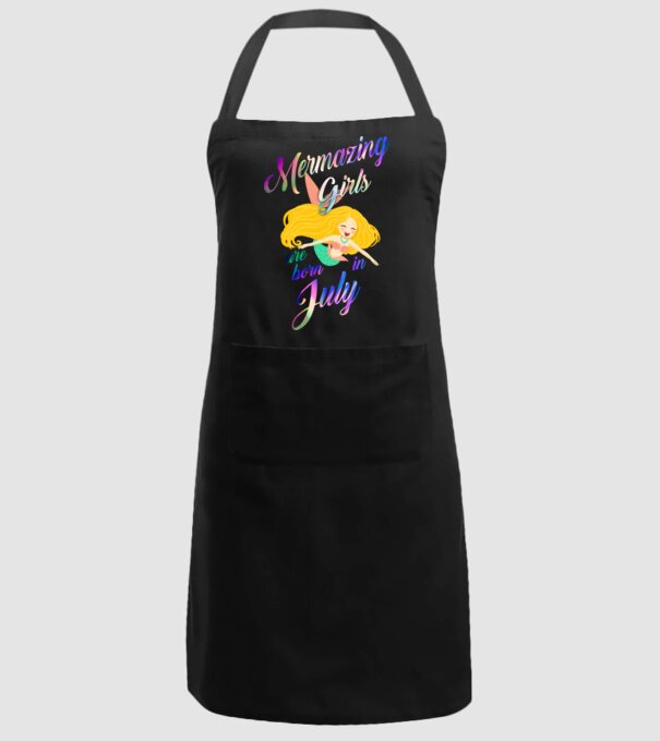 Mermazing girls are born july model negru pe tricou