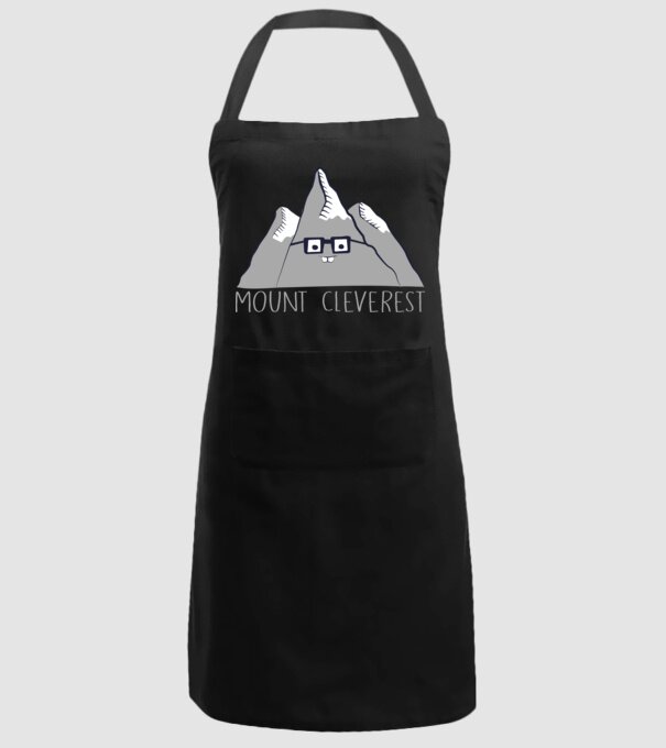 Mount cleverest model negru pe tricou