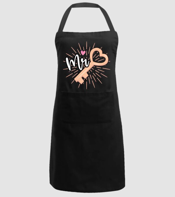 Mr key to the heart model negru pe tricou