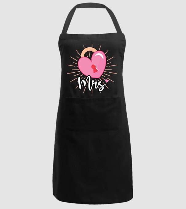 Mrs key to the heart model negru pe tricou