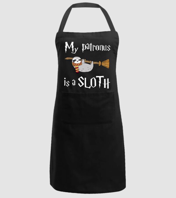 my patronus is a sloth model negru pe tricou
