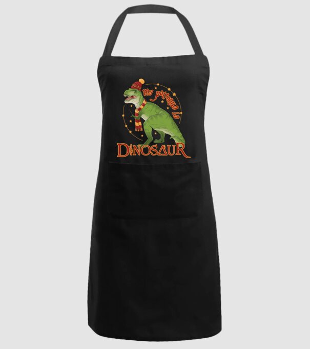 My patronus is dinosaur model negru pe tricou